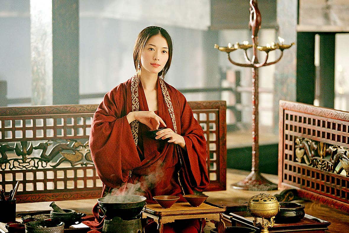 Chi-ling playing the role of Xiao Qiao in her first film, the Chinese epic Red Cliff, in 2008 Chi-ling playing the role of Xiao Qiao in her first film, the Chinese epic Red Cliff, in 2008