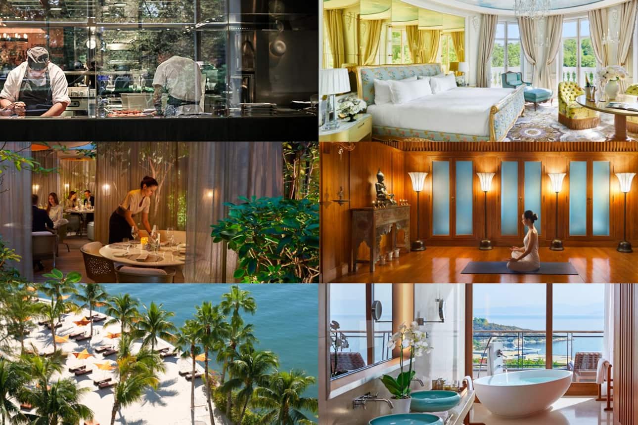 Composite image of Mandarin Oriental hotels