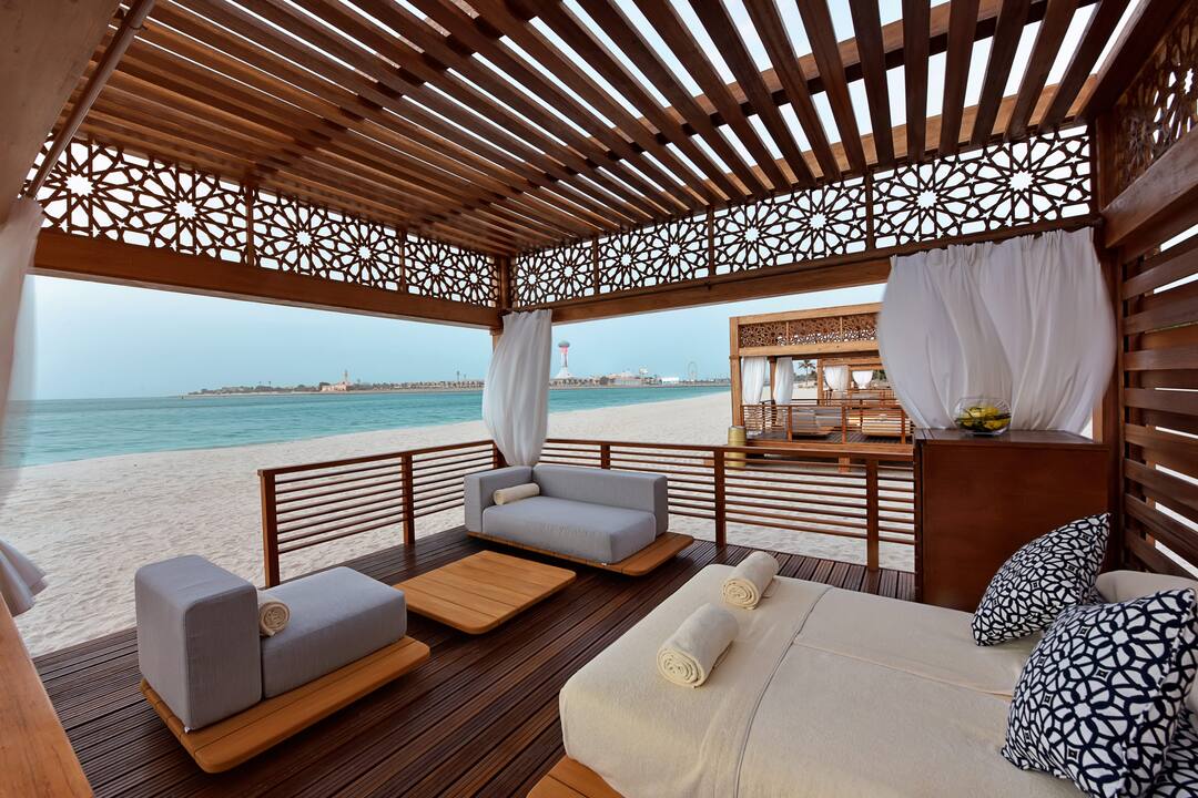 Emirates Palace beach cabanas