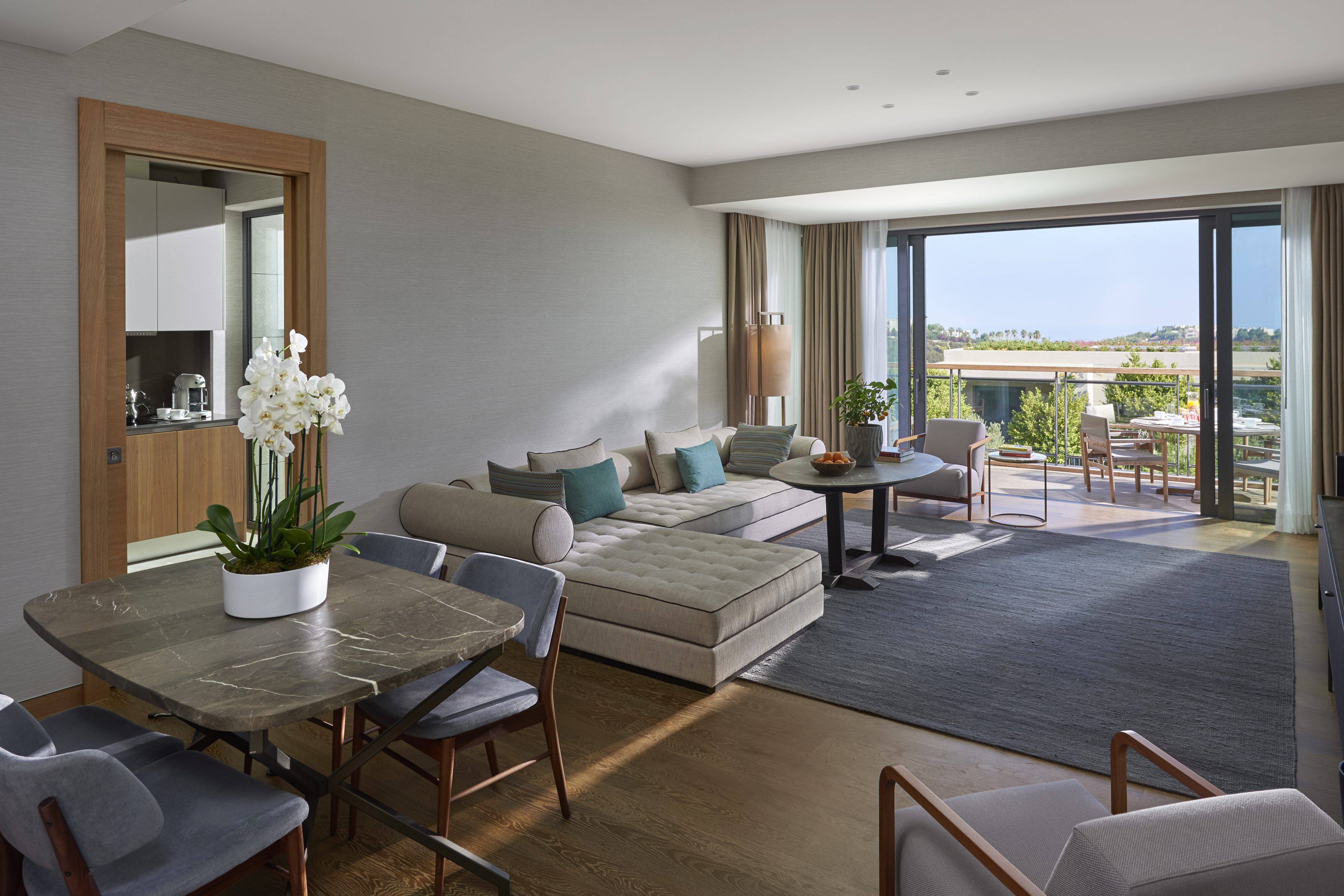 Апартаменты Sea View с двумя спальнями, гостиная