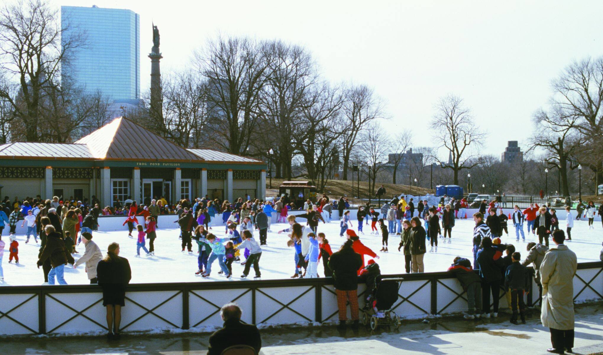 Ice Skating in Boston Common