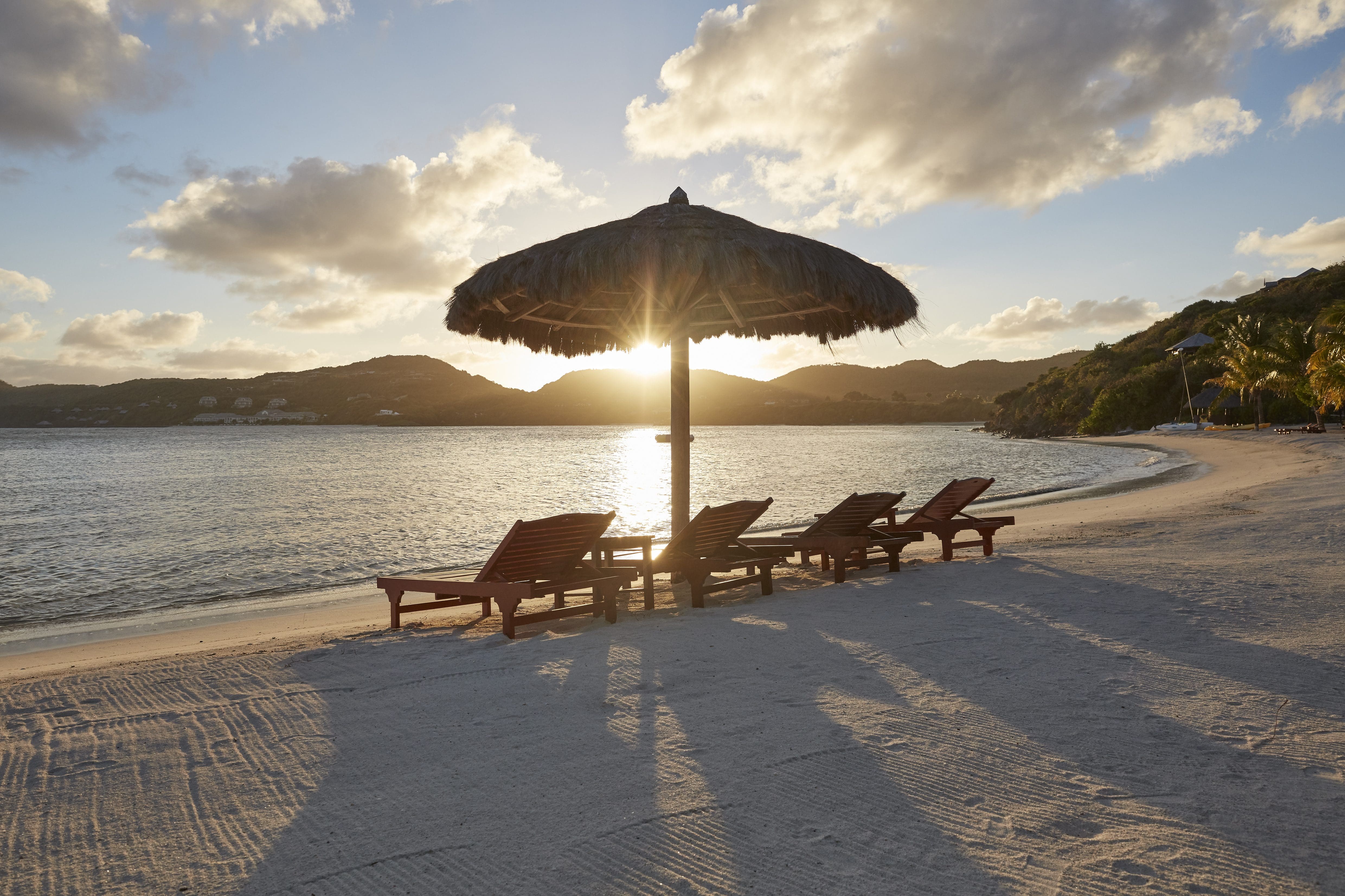 sunset on the beach