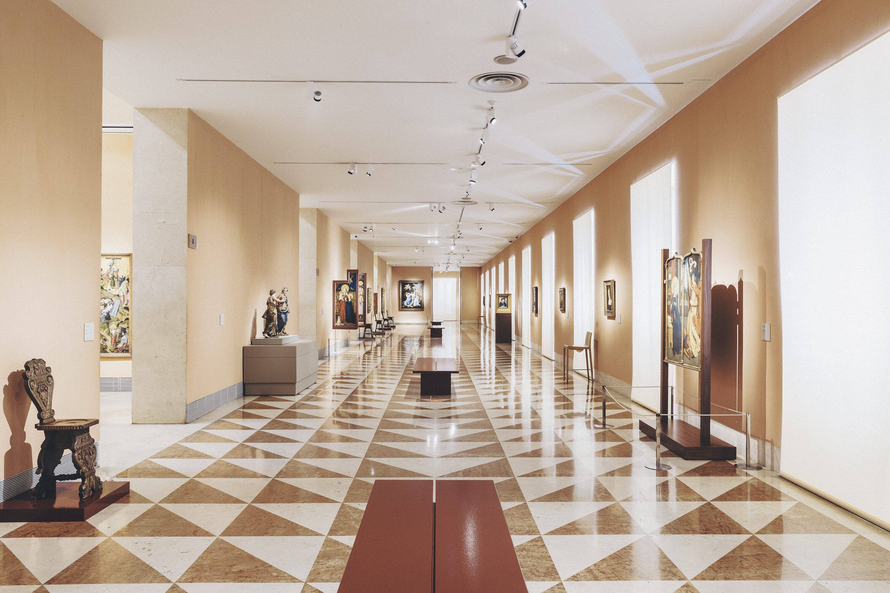 Interior of one of Madrid's many magnificent museums