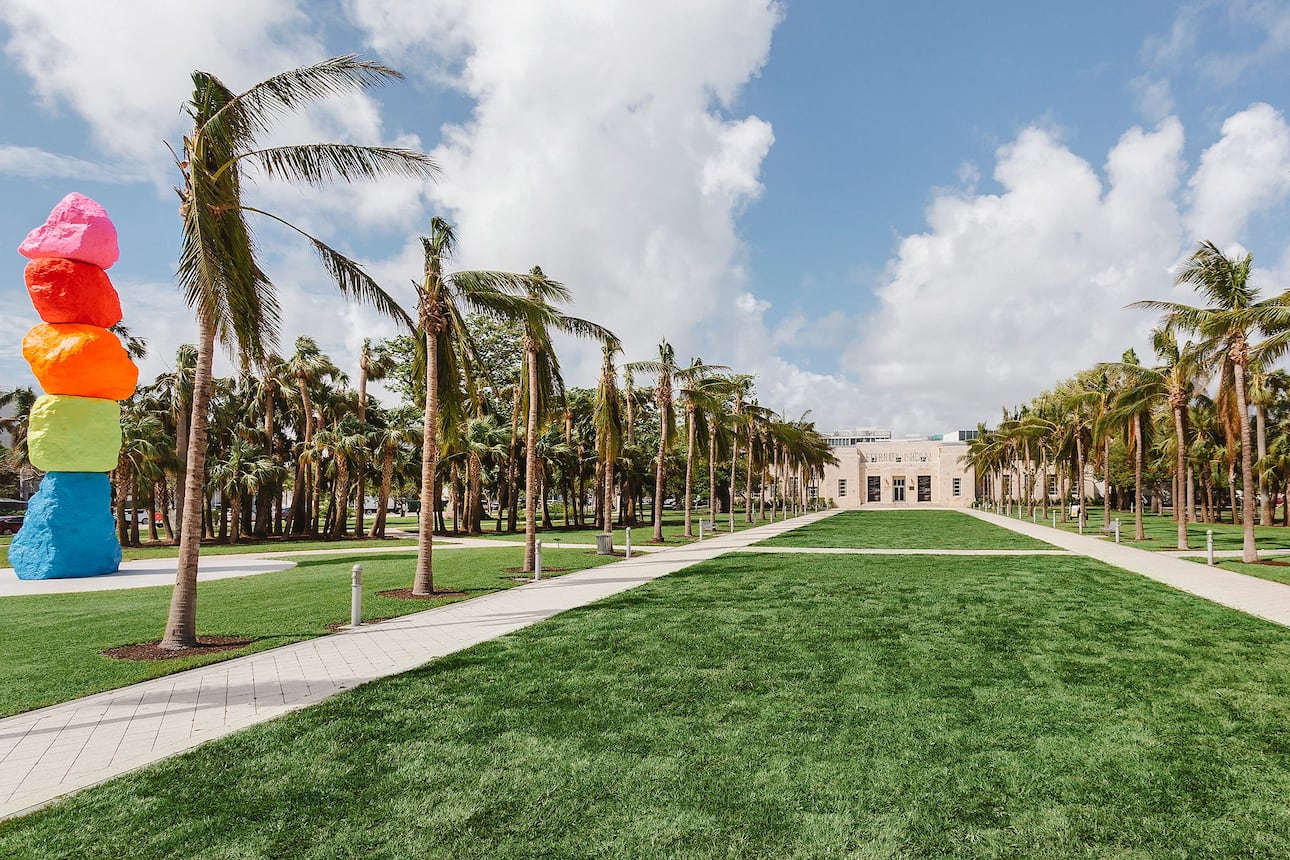 Art installation at Miami's Collins Park