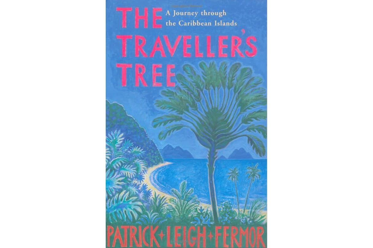 Animation of a tree on a beachfront on the cover of The Traveller’s Tree