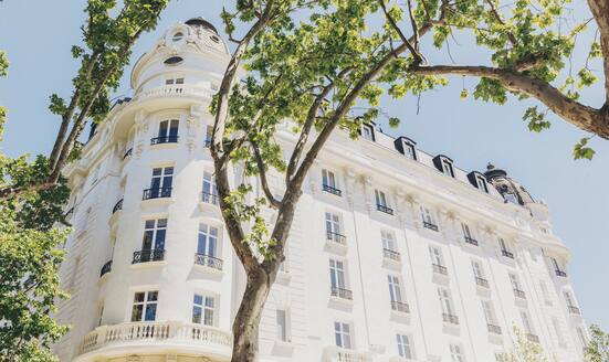 White facade of Mandarin Oriental Ritz, Madrid