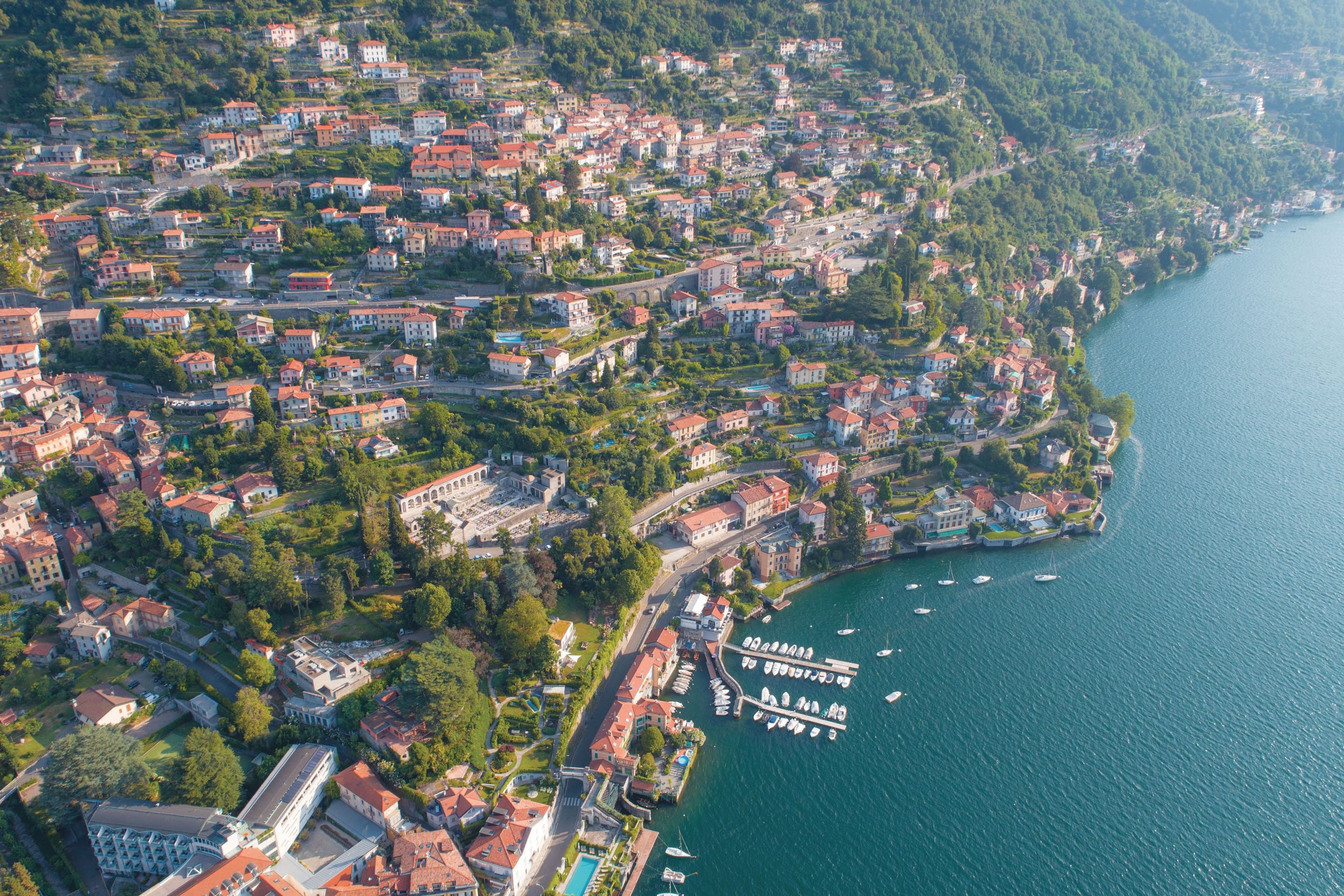 Town on Lake Como