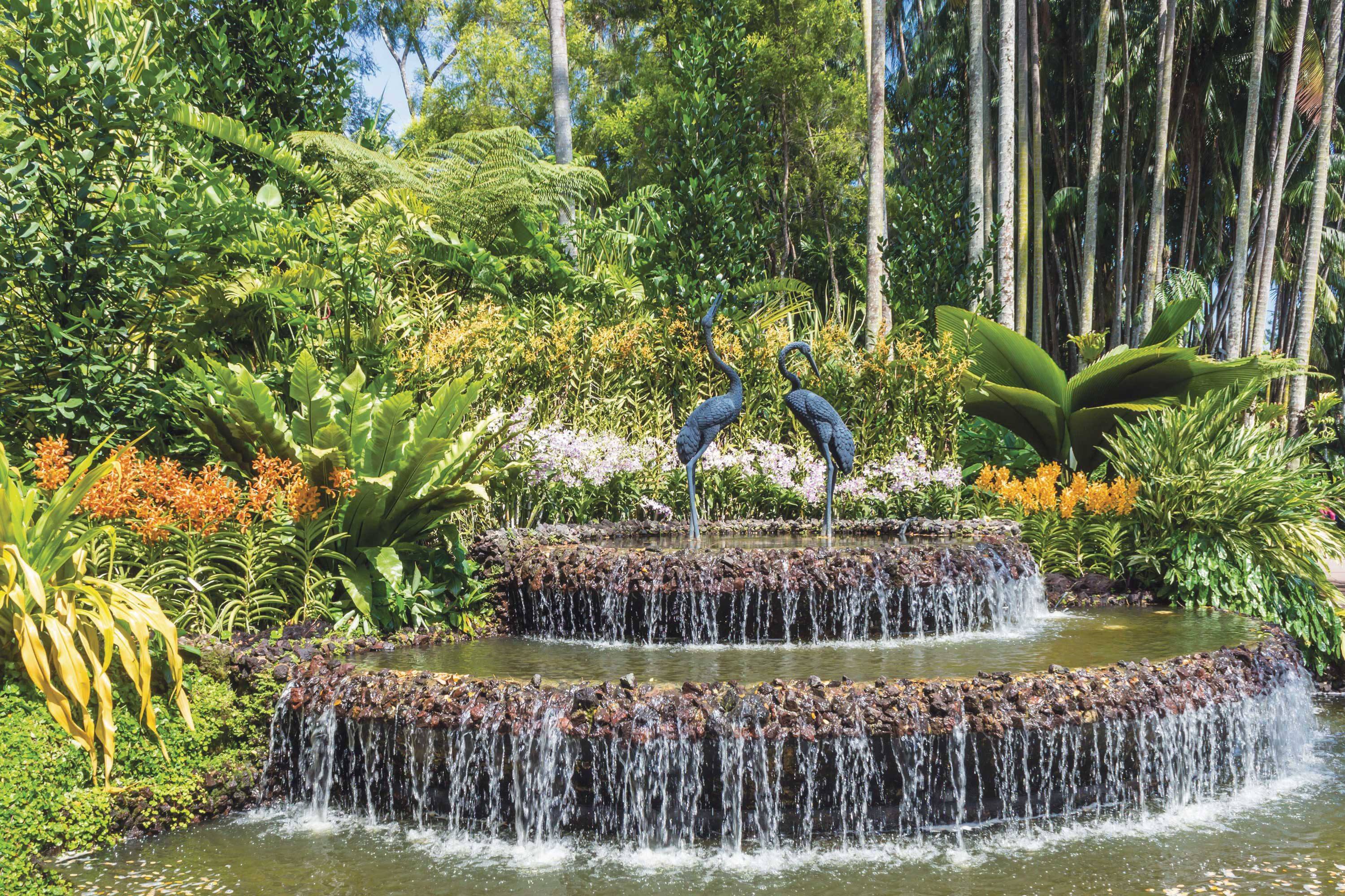 Fountain in Singapore Botanic Gardens
