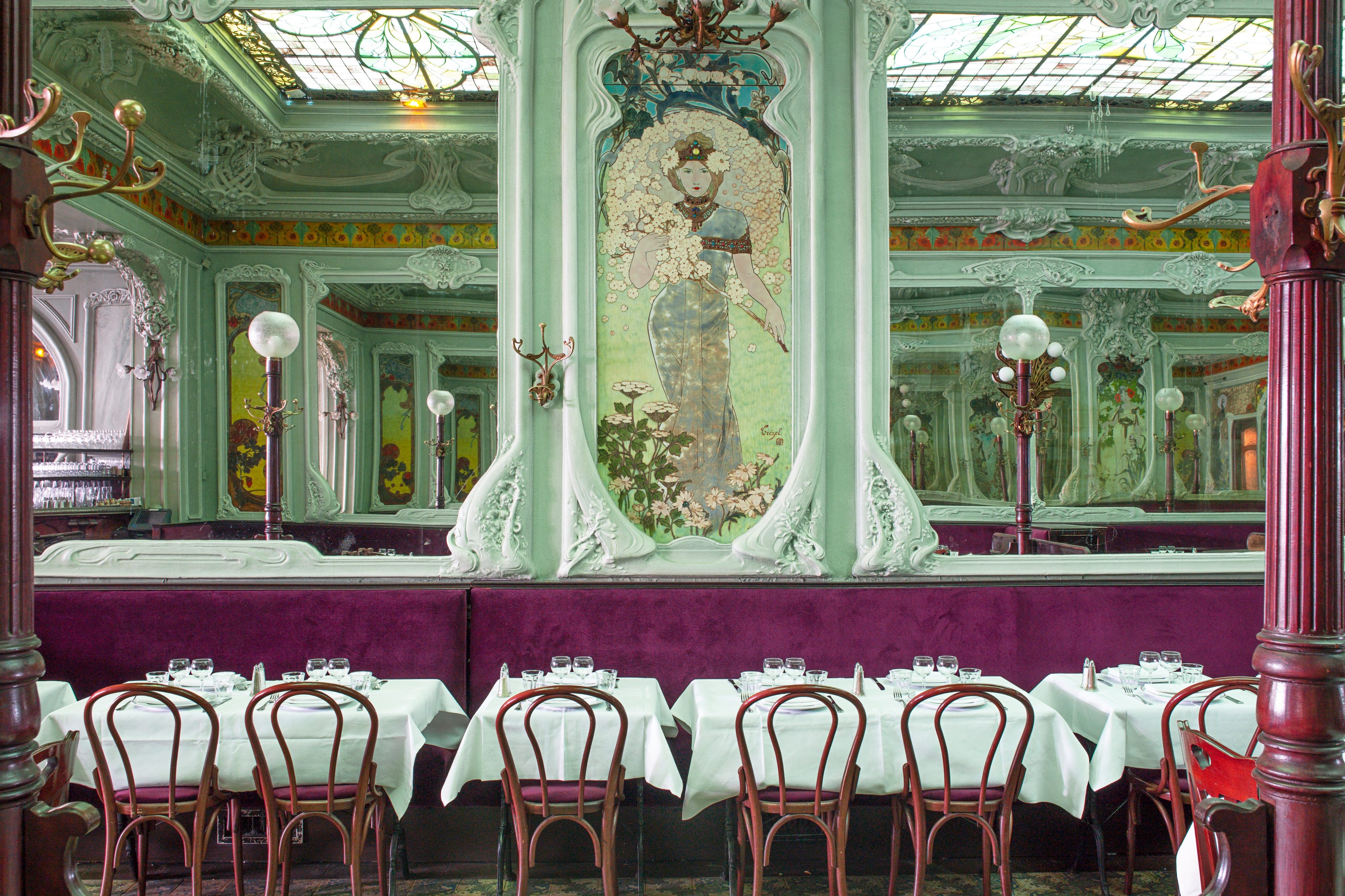 The decadent Art Nouveau interiors of Bouillon Julien