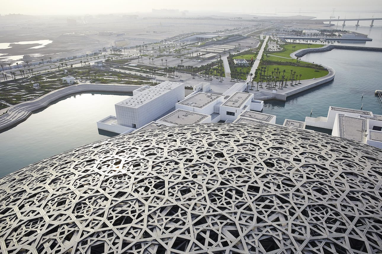 View of Louvre Abu Dhabi from above