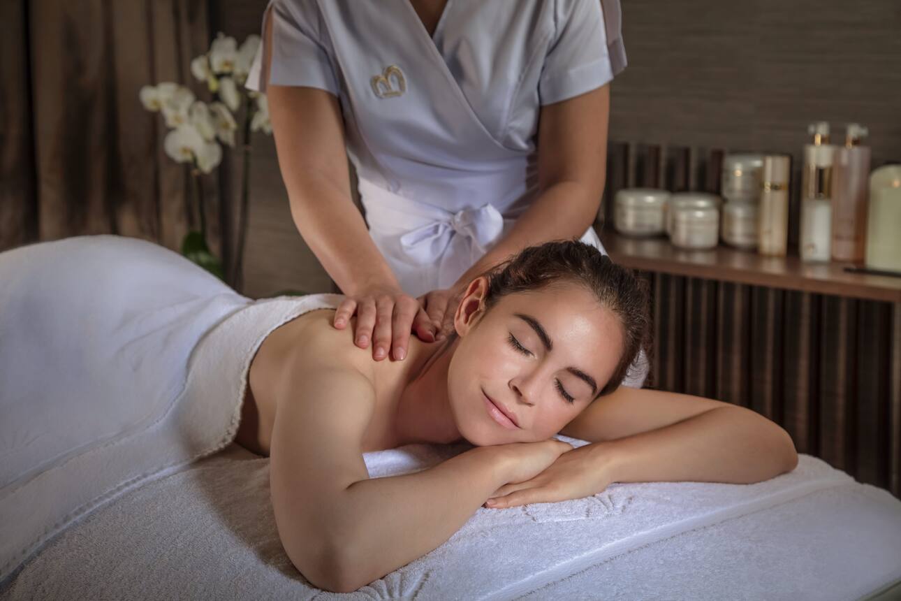 Woman having a massage 