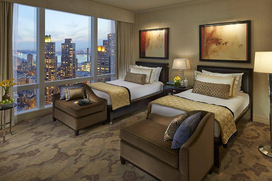 Zimmer Mit Blick Auf New York City Mandarin Oriental Hotel