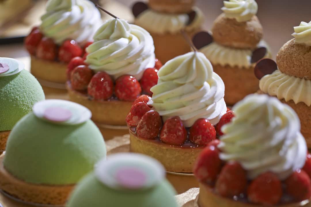 pastries from cake shop at Mandarin Oriental Pudong, Shanghai