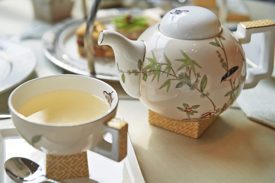 high tea at riviera lounge at Mandarin Oriental Pudong, Shanghai